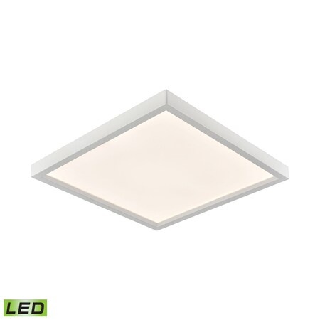 Thomas Ceiling Essentials Titan 9.5-inch Square Flush Mount in White - Integr CL791534